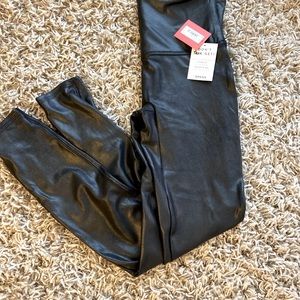 Spanx faux leather leggings NWT